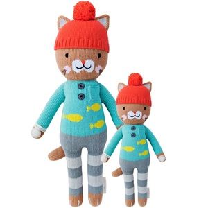 Cuddle and Kind Maximus the Cat 20” Brown and Blue Stuffed Toy